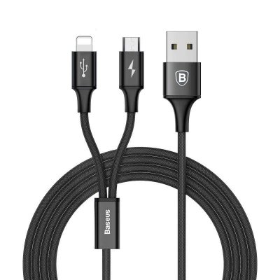 Câble USB 2-en-1 3A 1,2 m - Vente en gros | M2TEC (Grossiste)