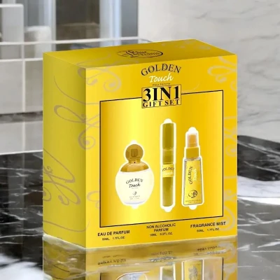 SET GOLDEN TOUCH POUR FEMME 3 IN 1Perfume de Mujer