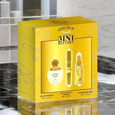 Coffret Golden Touch pour femme 3 en 1 en vente en gros | M2TEC Grossiste