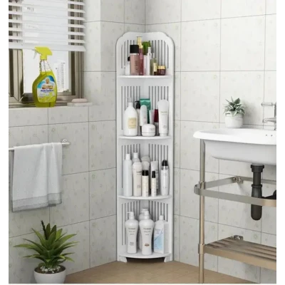 Organizador Esquina Baño 4 Niveles Blanco ORGANIBA_15698