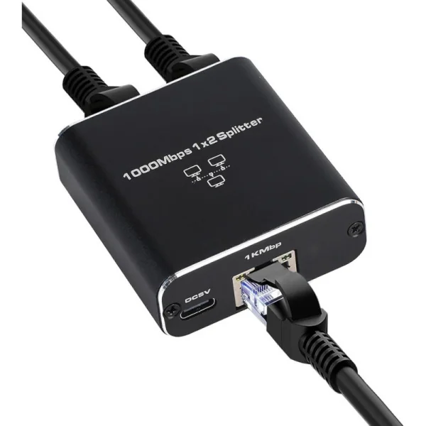 High Speed 2-in-1 Internet Splitter (1000 Mbps)