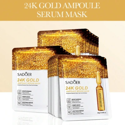 Mascarilla Facial de Oro 24K SAODER- 1 unidadFace