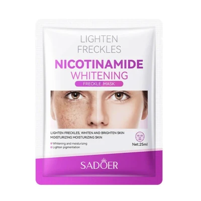 Mascarilla Facial Anti-Pecas Blanqueadora de Nicotinamida  paraPiel...