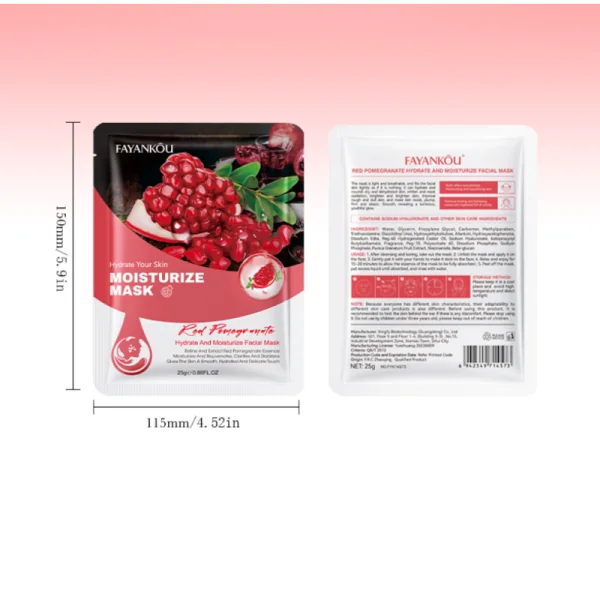 MASCARILLA FACIAL HIDRATANTE DE FRESA 25GR  Belleza que se nota desde la primera aplicación