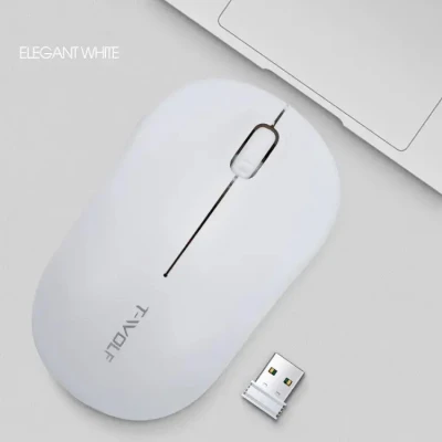 Ratón Inalámbrico T-WOLF Blanco 2.4GHz | M2TEC Mayorista