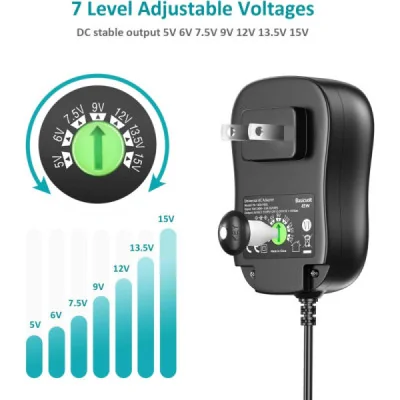 Adaptador Universal 45W 3A 5V-15V Ajustable | M2TEC