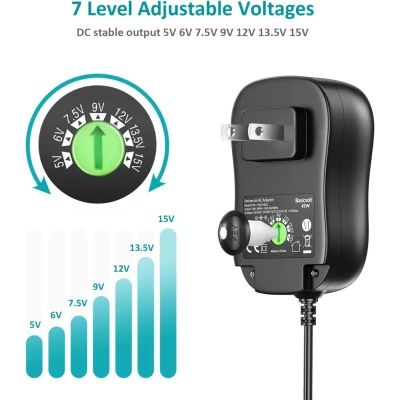 Universal Adapter 45W 3A 5V-15V Adjustable M2TEC