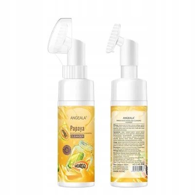 Limpiador Facial Papaya 150ml con Cepillo Silicona - B2B