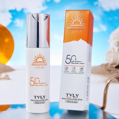 Protector Solar Spf50+ Pa+++ Blanqueadora 50 Gr paraPiel & Rostro