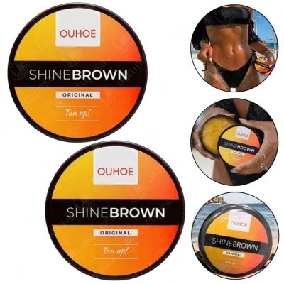 Crema Shine Brown Ouhoe Original | Acelerador de Bronceado