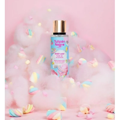 Body Mist Nube de Algodón Tulipán Negro 250ml paraPerfume de Mujer