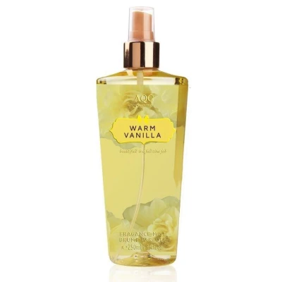 Body Mist Warm Vanilla AQC Fragance 250ml para Mayoristas