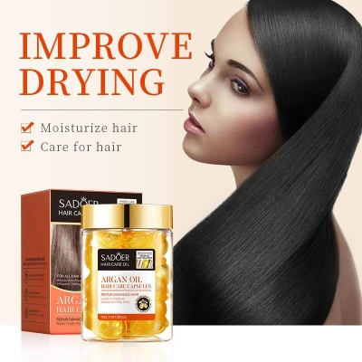 Aceite de Argán Sadoer 30ml - Reparación Capilar en Cápsulas