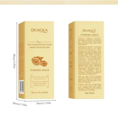 Sérum Facial de Cúrcuma y Ácido Hialurónico 30ml SADOER  Antioxidante, Hidratante y Anti-Inflamatorio Natural