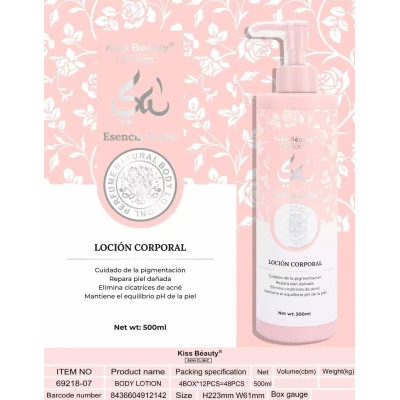 Lotion corporelle Kiss Beauty 500 ml en gros | M2TEC Grossiste