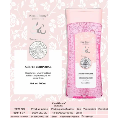Huile corporelle Kiss Beauty 200 ml en gros | Grossiste M2TEC