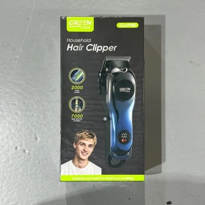 Máquina de cortar cabelo profissional Green Lyca com bateria 2000 mAh e motor 7000 rpm