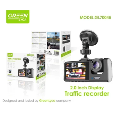 Dash Cam para Vehículo de 3 Cámaras 1080P paraGadgets para coche