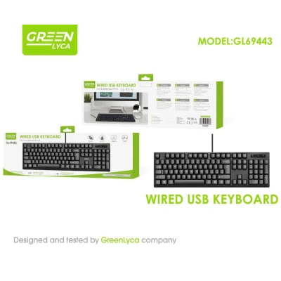 Teclado USB Oficina Green Lyca GL69443 - Distribución B2B