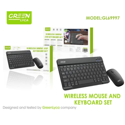 Pack Teclado y Ratón Wireless Green Lyca GL69997