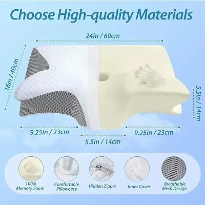 Cervical Pillow Viscoelastic Ergonomics ALMO_16009
