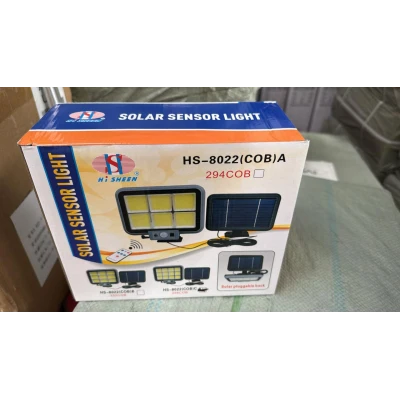 Luminária de parede solar LED em alumínio - Iluminação externa durável...