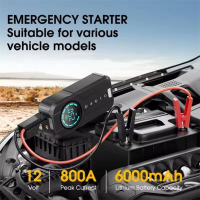Compresor de Aire Portátil Multiuso con Pantalla LED y Arranque de Emergencia %category-name%