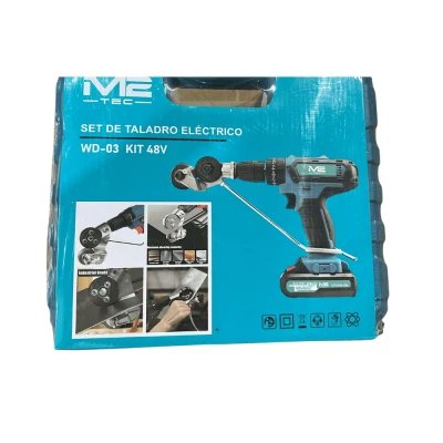 48V Electric Drill with 24-Piece Set and Galvanized Sheet Cutter