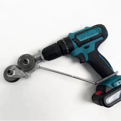 48V Electric Drill with 24-Piece Set and Galvanized Sheet Cutter