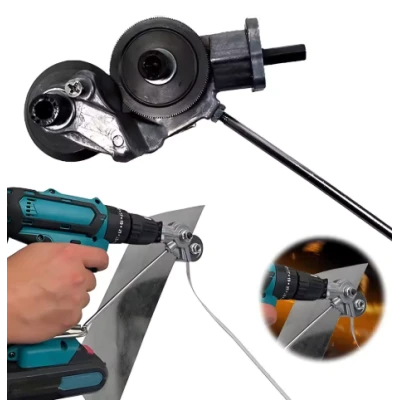 Perceuse électrique 48V avec set de 24 pièces et coupe-tôle galvanisée