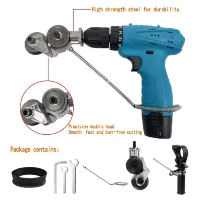 Perceuse électrique 48 V avec kit de 24 pièces + coupe-tôle galvanisée...