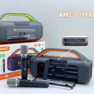 Enceinte Bluetooth KMS-809 60W avec 2 microphones intégrés