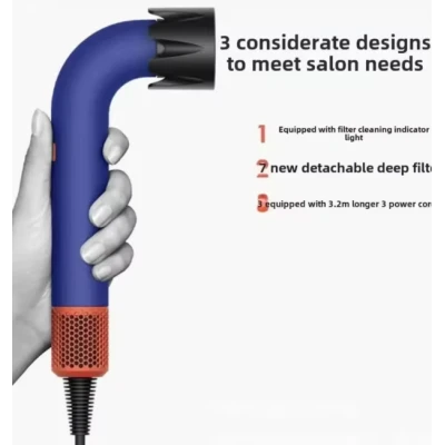 Super Sèche-cheveux Professionnel avec 4 Têtes de gros...