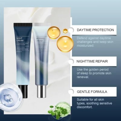 Day and Night Moisturizing Cream Kit with Centella Asiatica Extract...