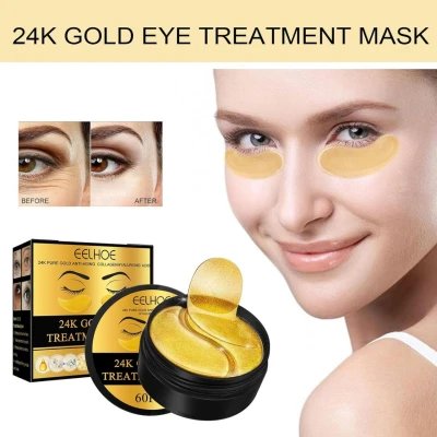 EELHOE 24K Gold Eye Patches, 60 pcs wholesale | M2TEC