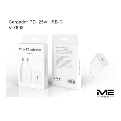 Cargador USB-C, 25W, Power DeliveryType-C charger