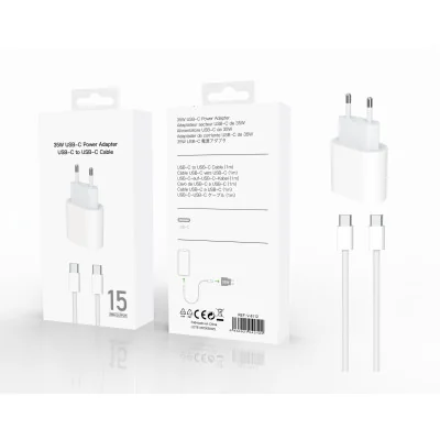 Cargador USB-C 35W con Cable 1m V-8112 | M2TEC Mayorista