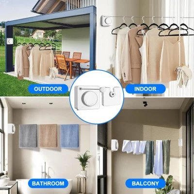Étendoir à linge télescopique avec une capacité de charge maximale de 20 kg par...