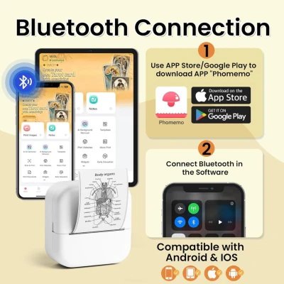 M2 Mini Impresora Térmica Portátil Bluetooth & WiFi %category-name%