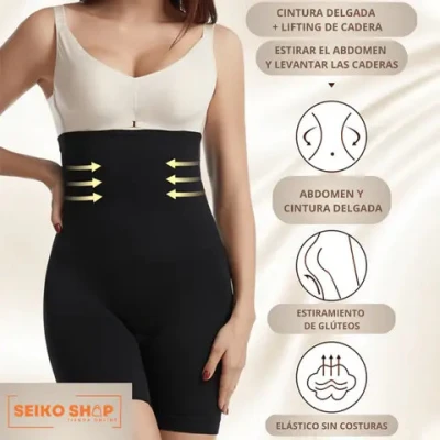 Faja Moldeadora Negra 3XL Sin Costuras | M2TEC Mayorista