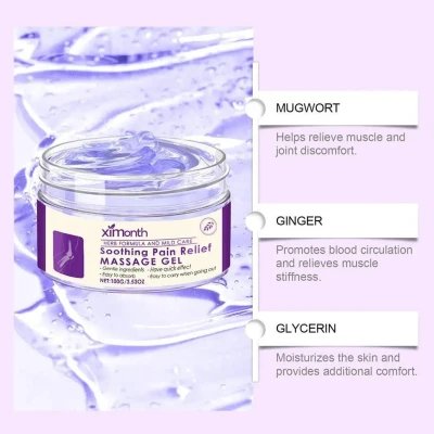 Gel de masaje calmante para articulaciones Ximonth paraMasaje y Ter...