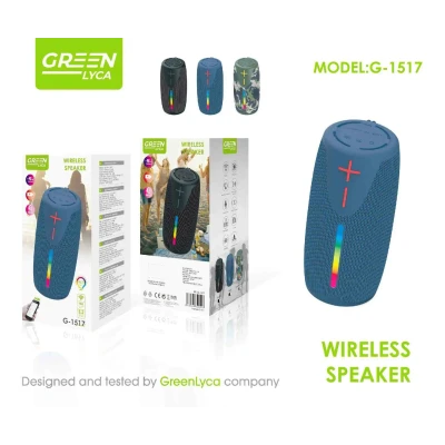 Altavoz Bluetooth Green Lyca G-1517 | TWS y RGB | M2TEC