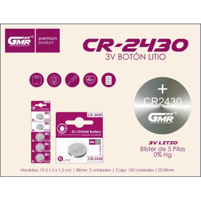 Pilha botão CR2430 GMR