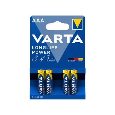 Pack 4 AAA alkaline LR03 Longlife Power Varta paraPilas Estándar
