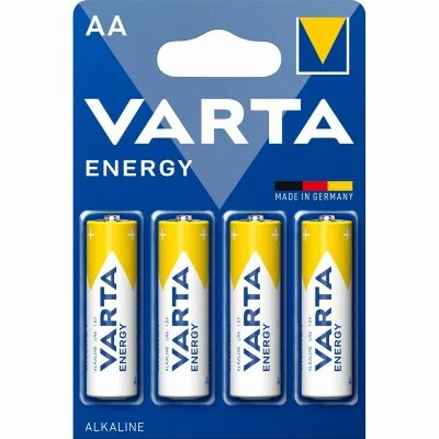Pilhas alcalinas Varta AA Energy (4 unidades) no atacado | Atacadista M2TEC