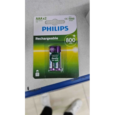 PILA PHILIPS RECARGABLE 800MAH paraPilas Estándar