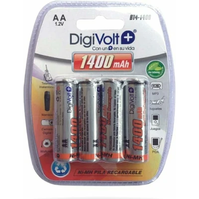 Bateria recarregável AA DIGIVOLT 1400MAH