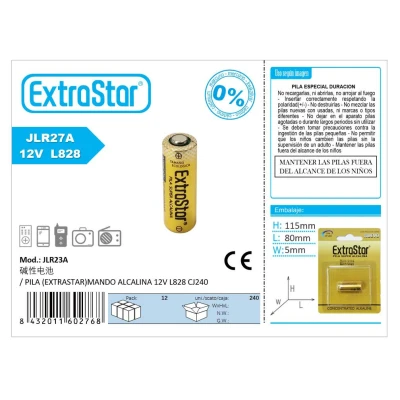 PILA (EXTRASTAR)MANDO ALCALINA 12V L828 CJ240 %category-name%