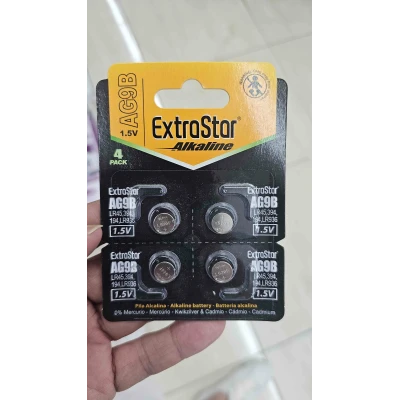 Pack 4 Pilas Botão ExtraStar AG9B LR936 1.5V Alcalina