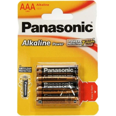 Panasonic Alkaline Power AAA LR03 - Brancard 4 unités